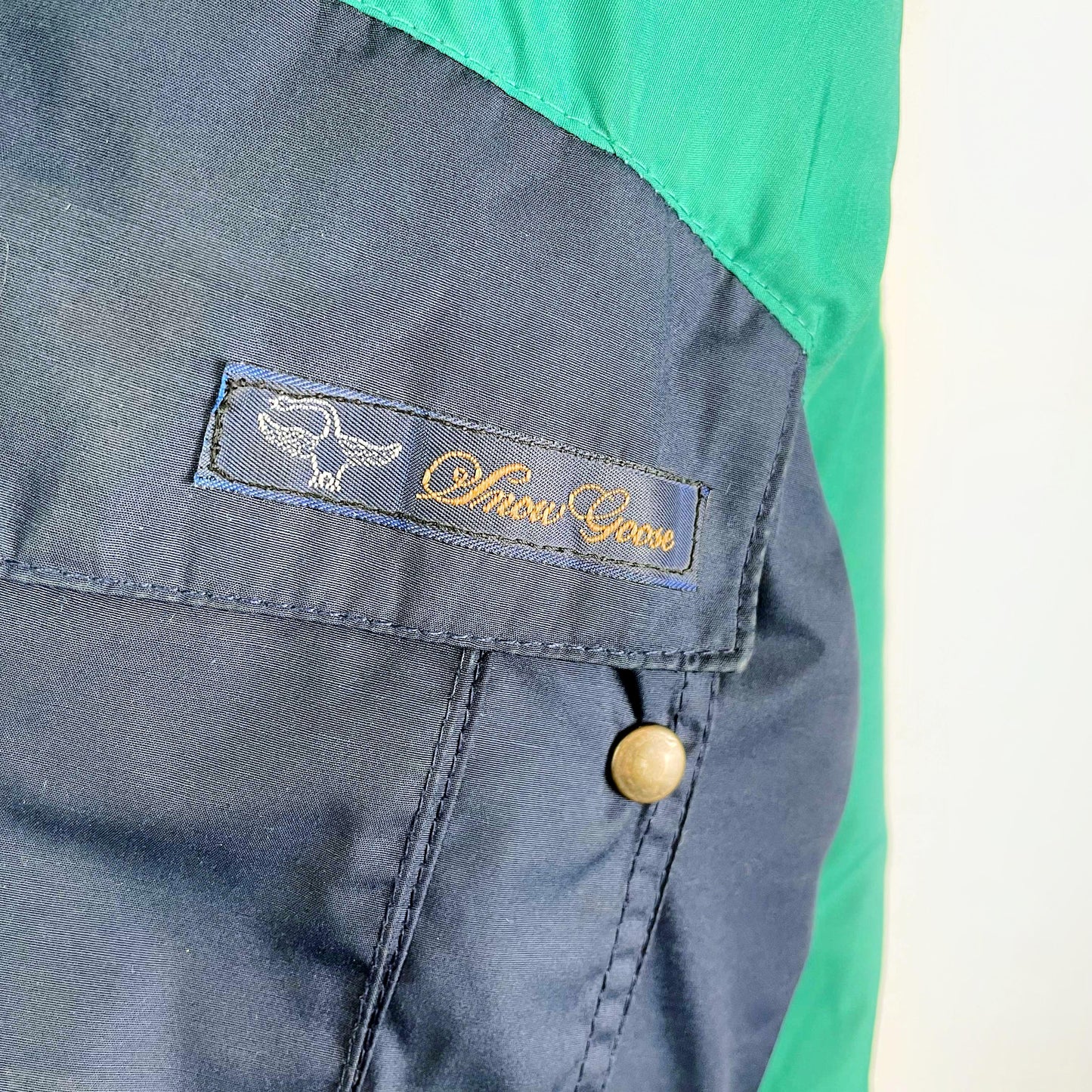 vintage 90s snow goose puffer jacket - size medium