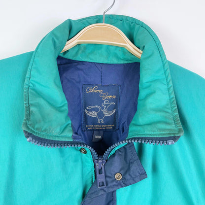 vintage 90s snow goose puffer jacket - size medium