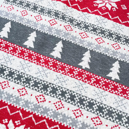 well-dressed home snowflake knit throw blanket