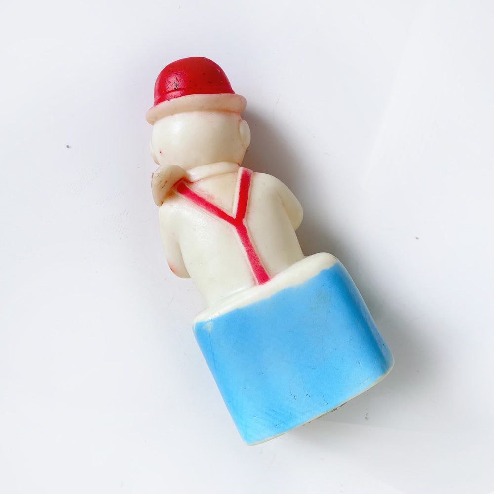 vintage 50s snowman squeaky toy