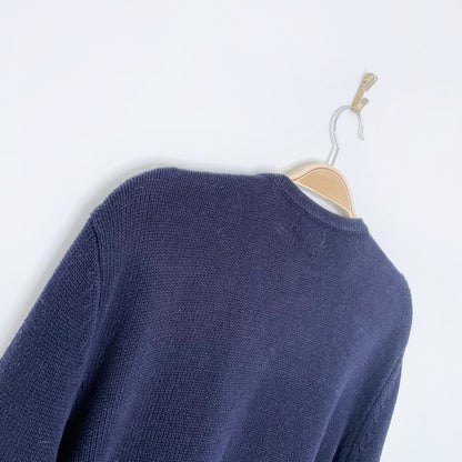 vintage 00s NR hand-embroidered snowman knit cardigan