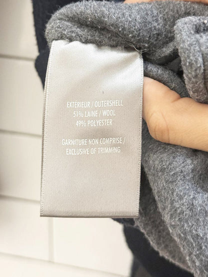 soia & kyo wool - blend wrap two - tone jacket - good market thrift store