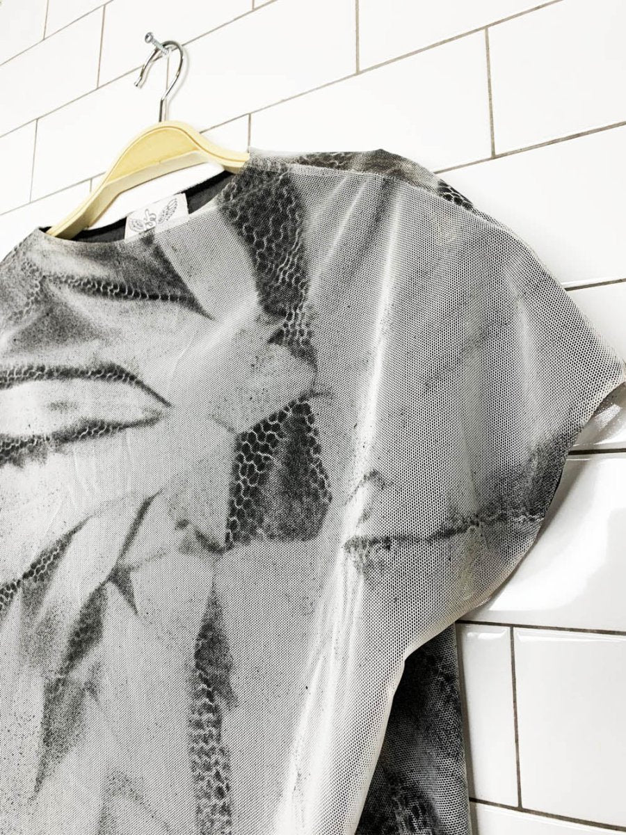 sovereign state handmade reversible sheer boxy layered crop top | made in toronto - good market thrift store