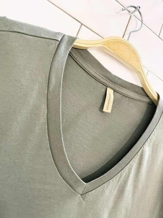soya concept soft v - neck shirt - good market thrift store