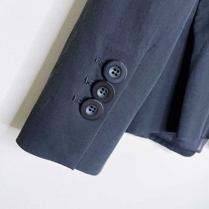 sportmax single button blazer with chiffon layer - size 8