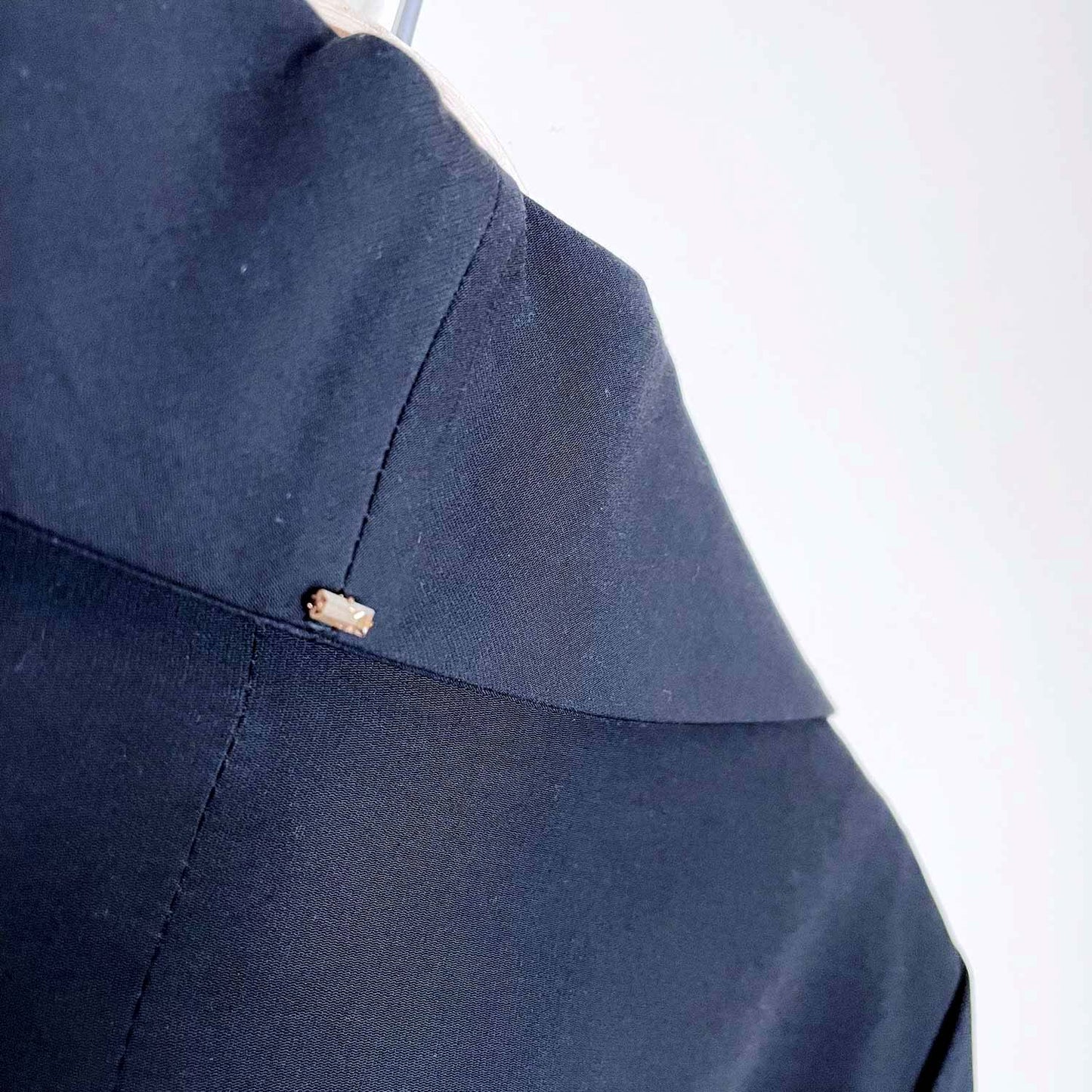 sportmax single button blazer with chiffon layer - size 8