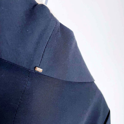 sportmax single button blazer with chiffon layer - size 8