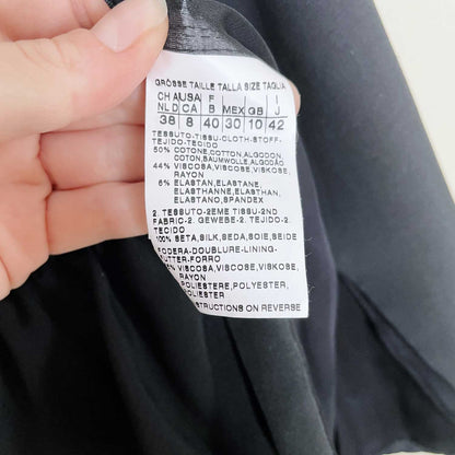 sportmax single button blazer with chiffon layer - size 8