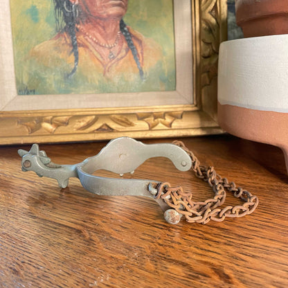 vintage horse western boot spur