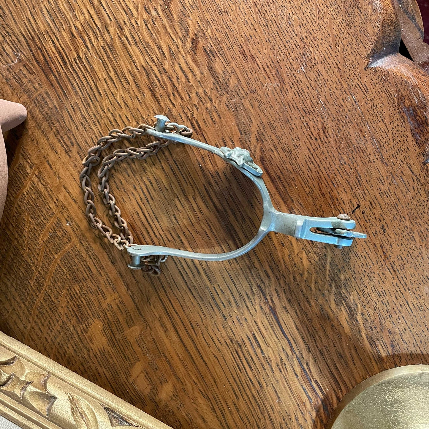 vintage horse western boot spur