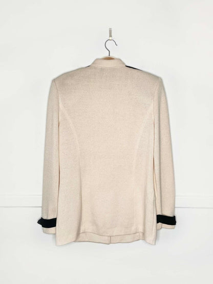 st john wool military - chanel style knit jacket | by marie gray - good market thrift store
