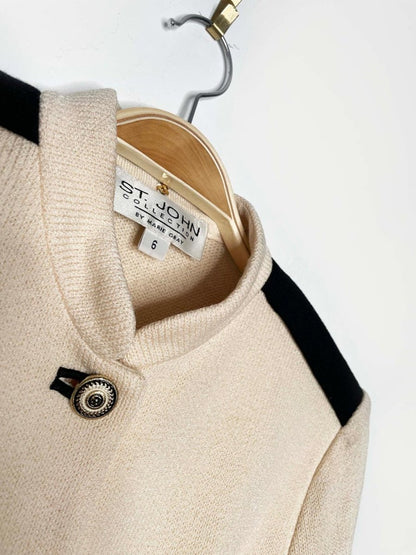 st john wool military - chanel style knit jacket | by marie gray - good market thrift store