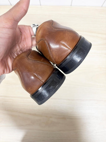 stacy adams leather slip on clasp buckle loafers - good market thrift store