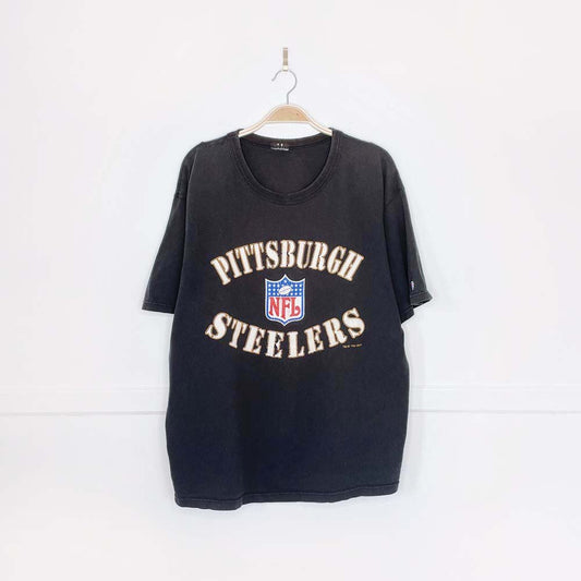 vintage 90s champion pittsburgh steelers nfl tee - good market thrift store