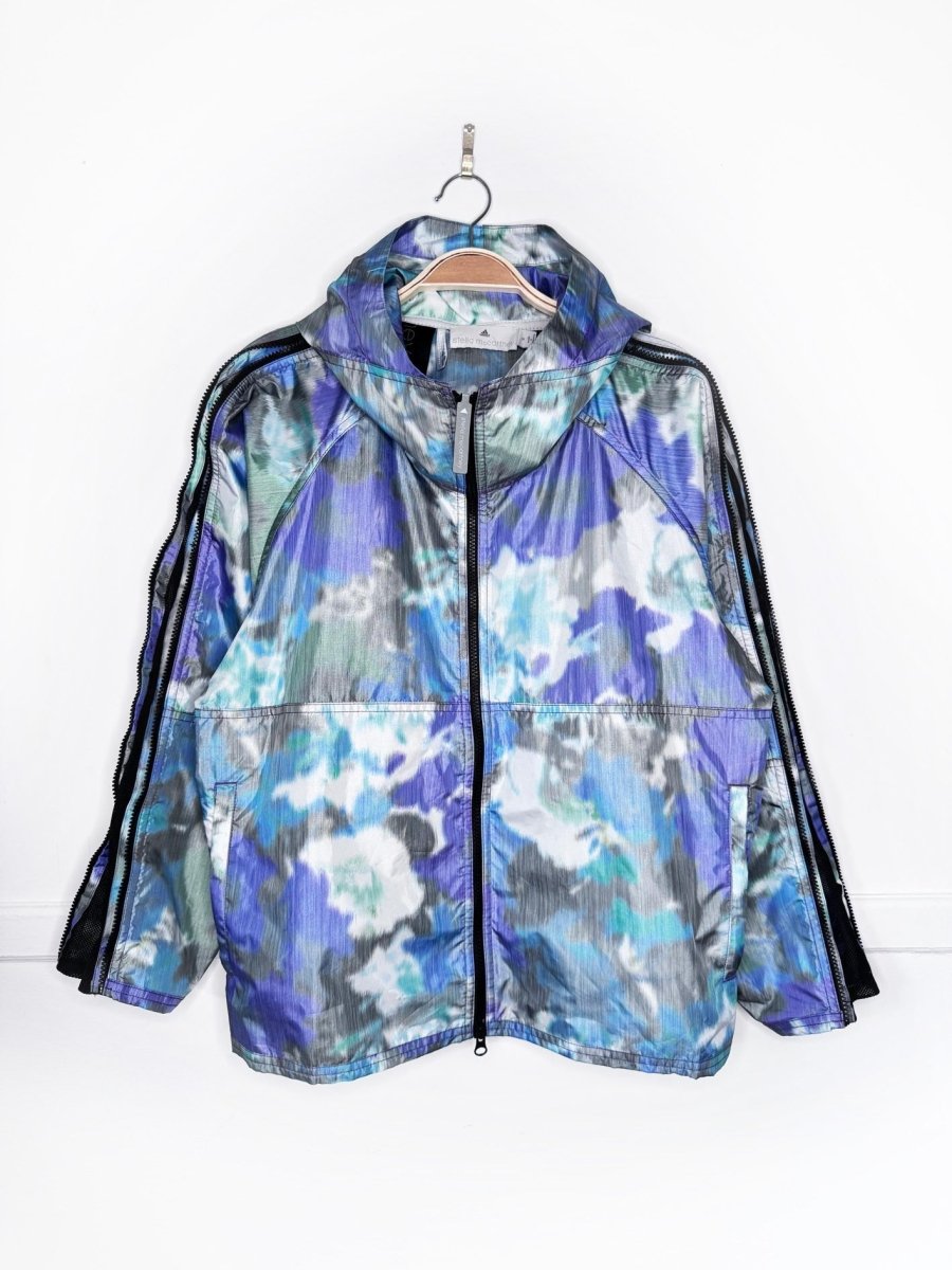 stella mccartney x adidas mesh zip sleeve run track windbreaker jacket - good market thrift store