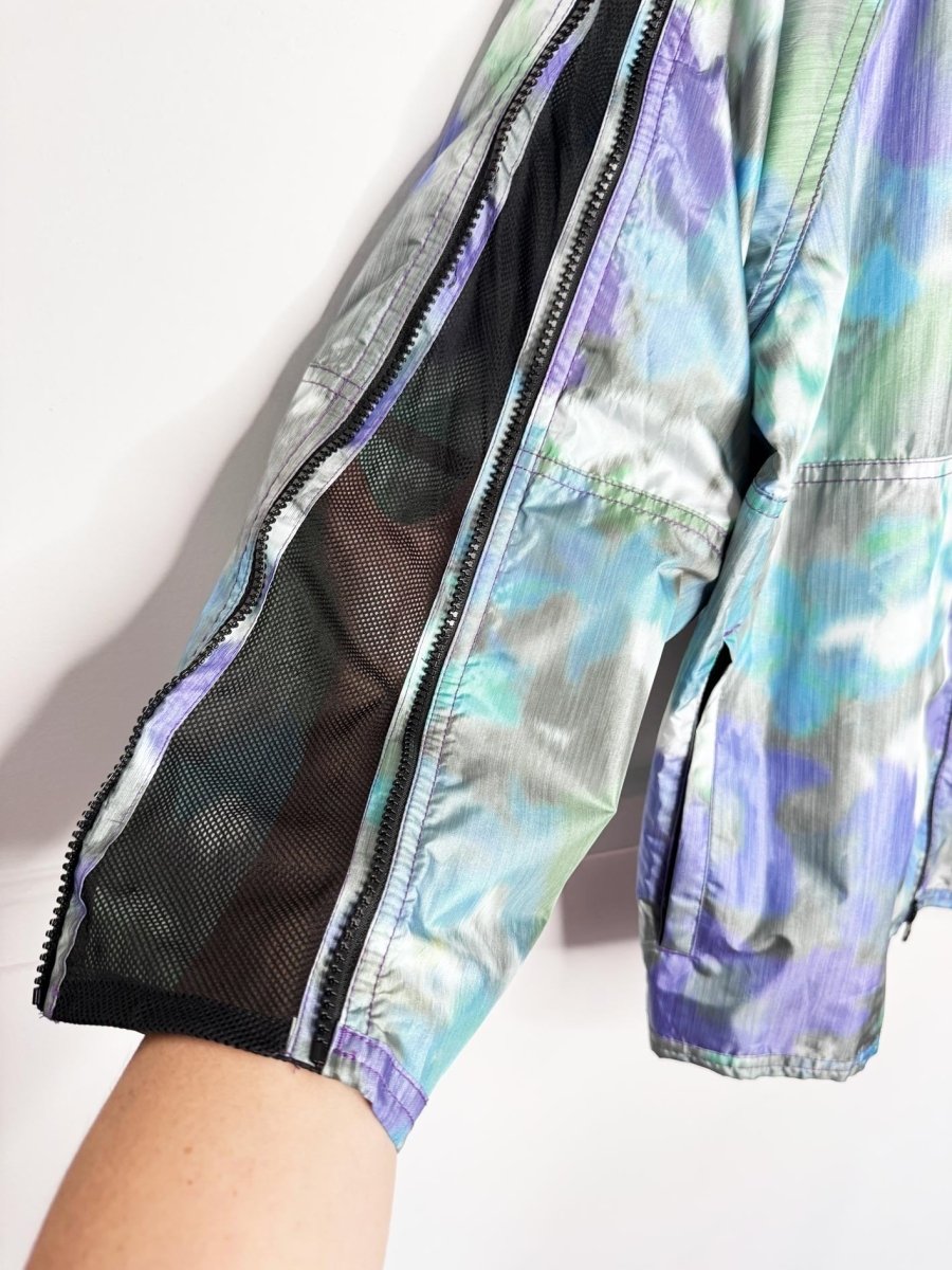 stella mccartney x adidas mesh zip sleeve run track windbreaker jacket - good market thrift store