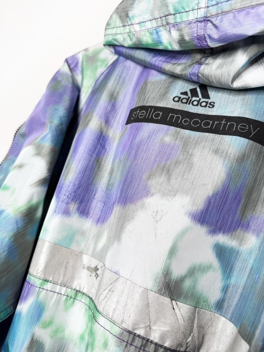stella mccartney x adidas mesh zip sleeve run track windbreaker jacket - good market thrift store