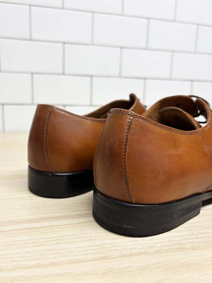 steve madden havin brown leather square toe dress shoe - good market thrift store