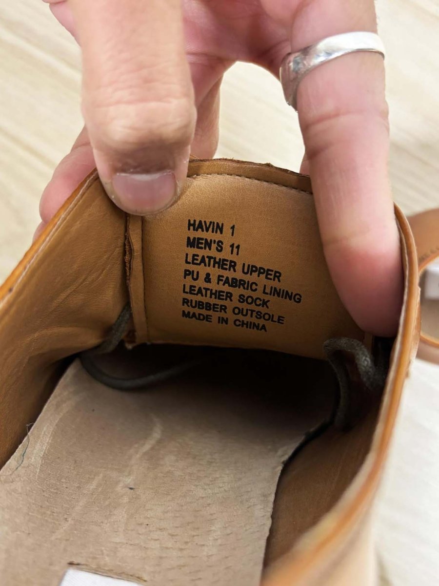 steve madden havin brown leather square toe dress shoe - good market thrift store