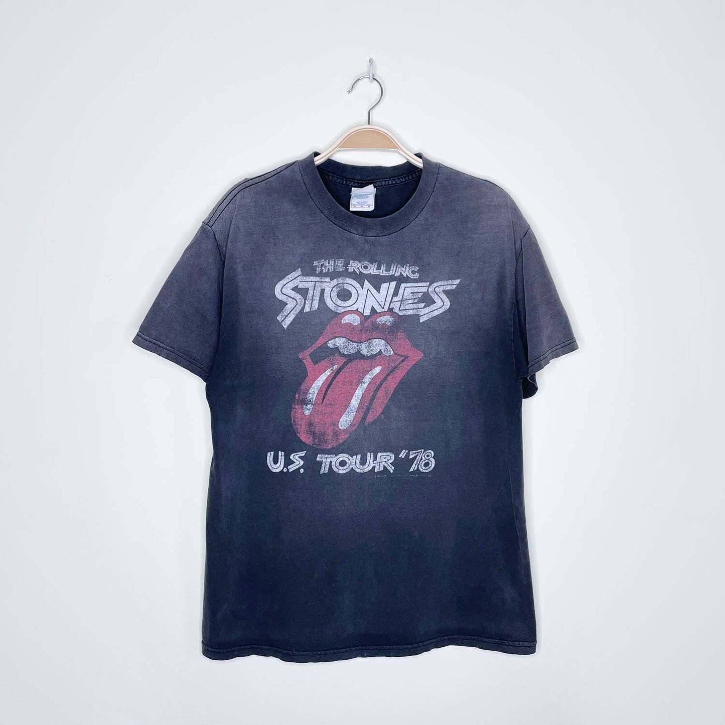rolling stones 2006 us tour '78 band tee - size medium