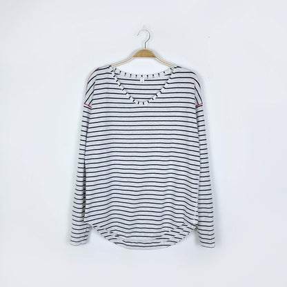 lululemon weekend long sleeve top stripe - size 8