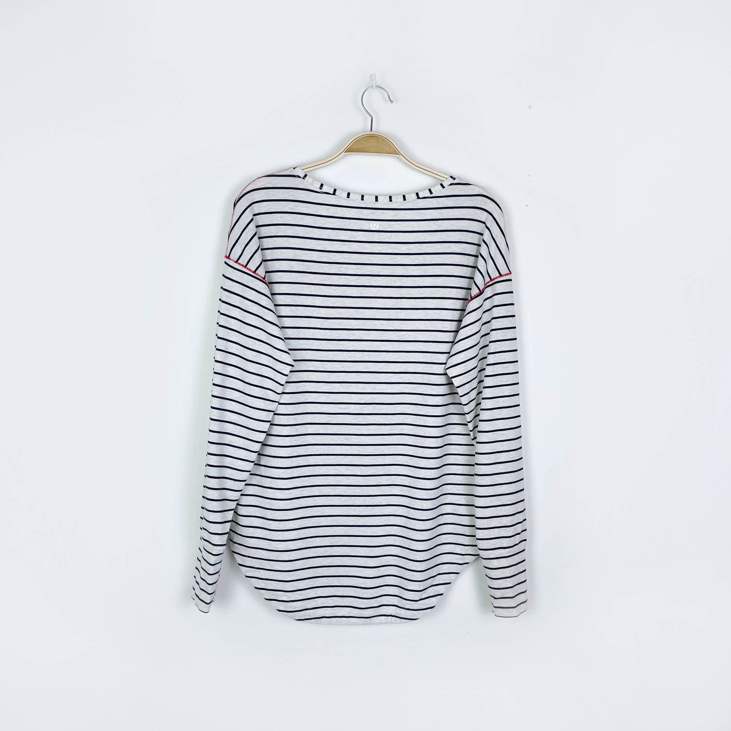 lululemon weekend long sleeve top stripe - size 8