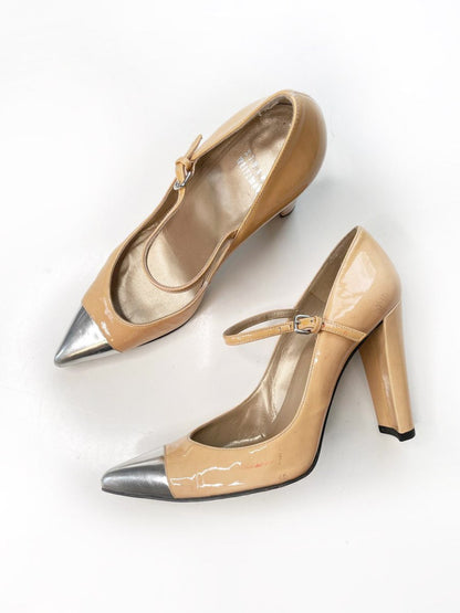 stuart weitzman capsize patent mary jane pumps - good market thrift store