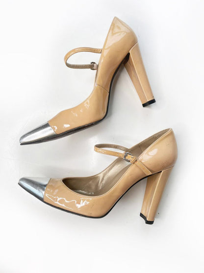 stuart weitzman capsize patent mary jane pumps - good market thrift store