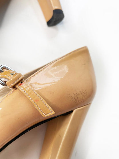 stuart weitzman capsize patent mary jane pumps - good market thrift store