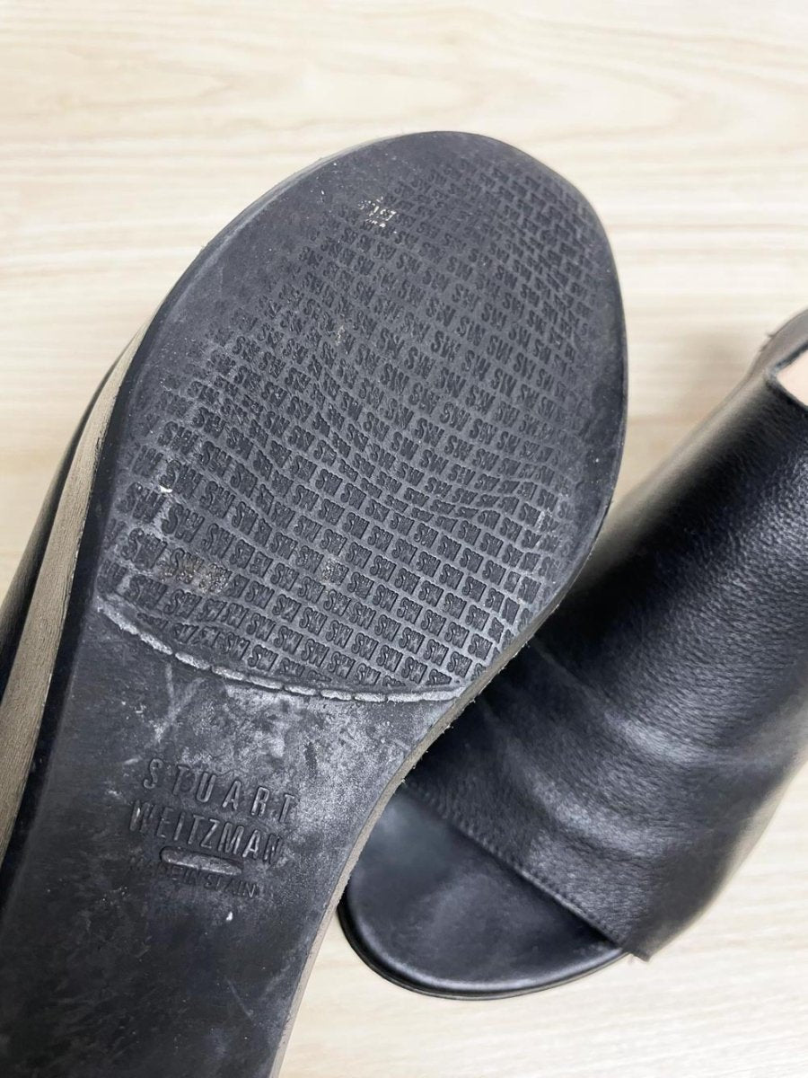 stuart weitzman leather platform sandals - good market thrift store