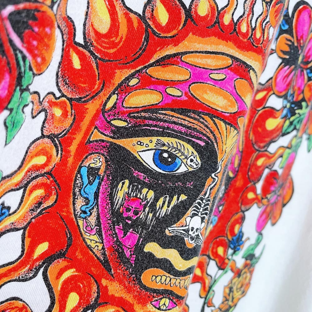 sublime oversized distressed sun t-shirt dress