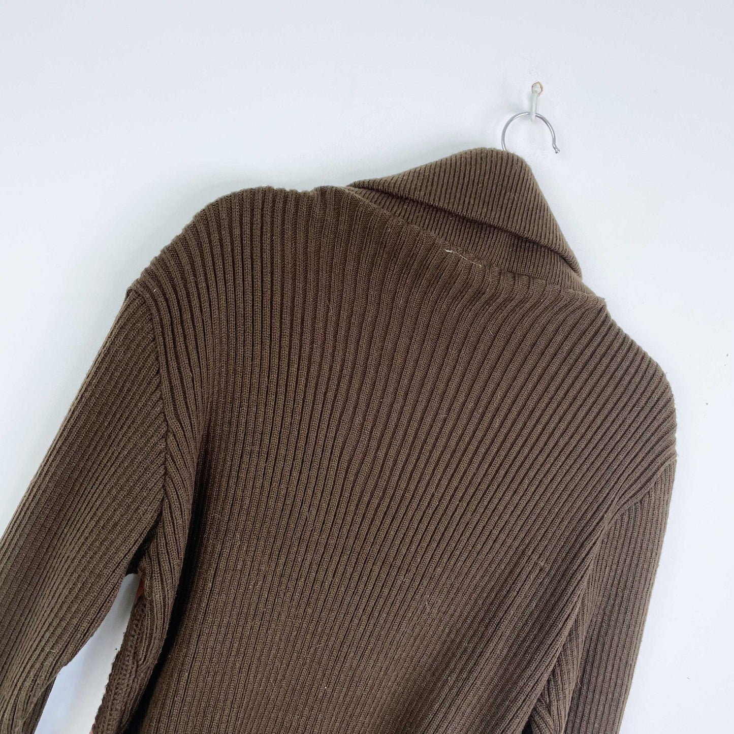 vintage 70s suede knit combo cardigan