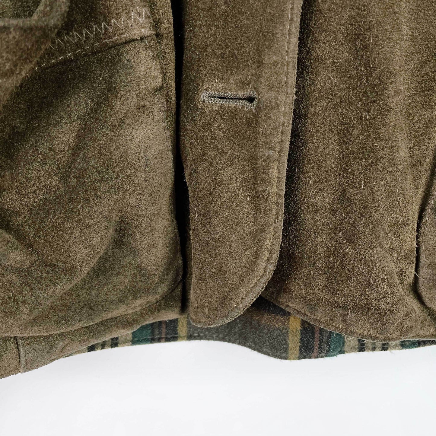 vintage made in italy suede fringe rancher jacket