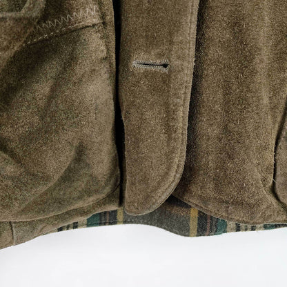 vintage made in italy suede fringe rancher jacket