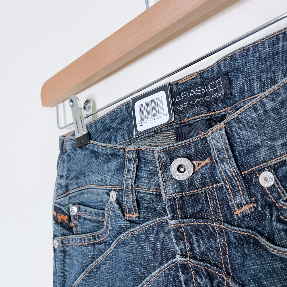 nwt deadstock parasuco low-rise sun ray jeans