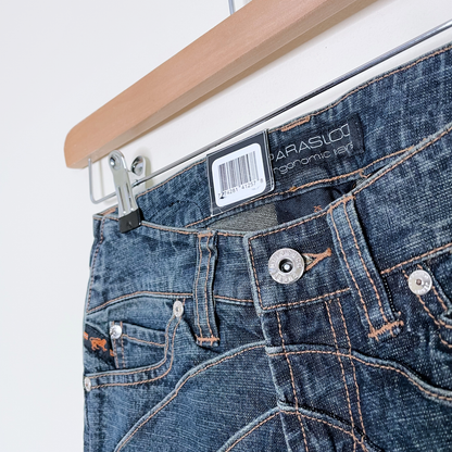 nwt deadstock parasuco low-rise sun ray jeans