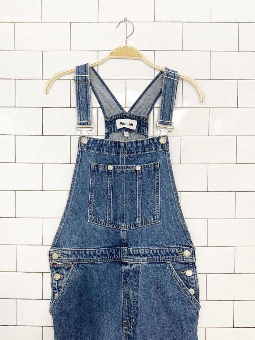 sund - eh baggy denim overalls | aritzia - good market thrift store
