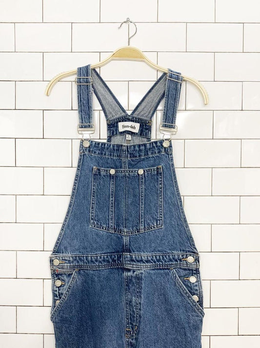 sund - eh baggy denim overalls | aritzia - good market thrift store