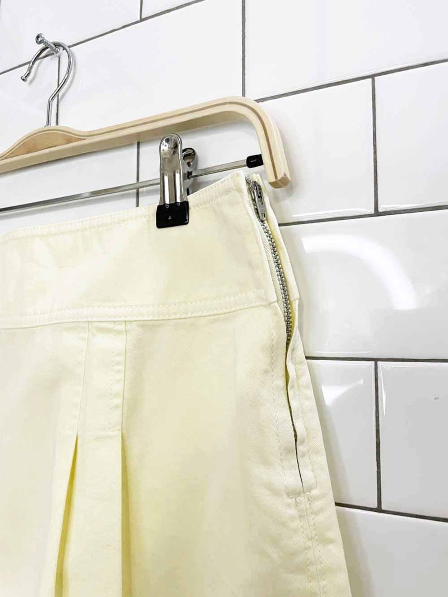 sund-eh organic cotton pleated mini skirt | aritzia - good market thrift store