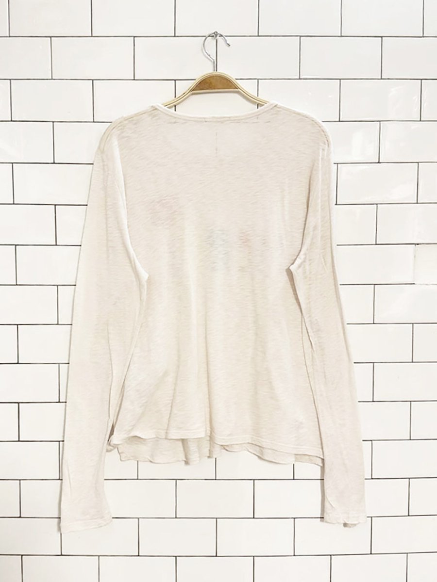 sundry merci marled graphic long sleeve top | made in USA | anthropologie - good market thrift store