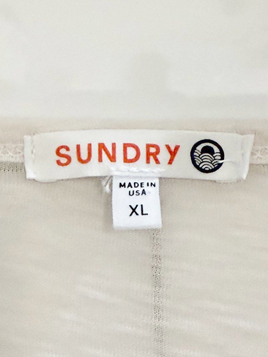 sundry merci marled graphic long sleeve top | made in USA | anthropologie - good market thrift store