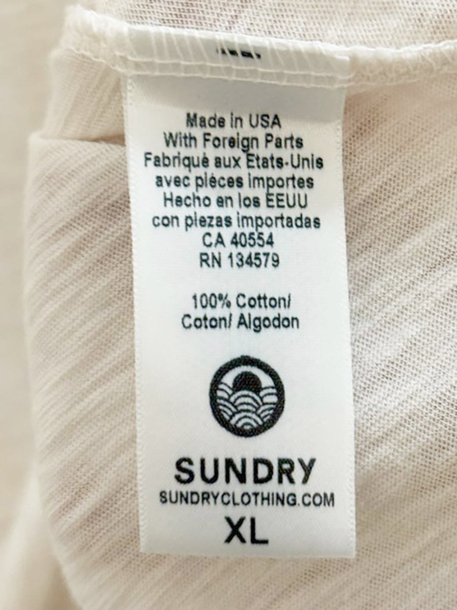sundry merci marled graphic long sleeve top | made in USA | anthropologie - good market thrift store