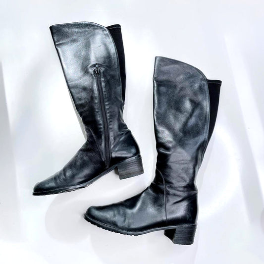 stuart weitzman low heel alljill butter leather boots