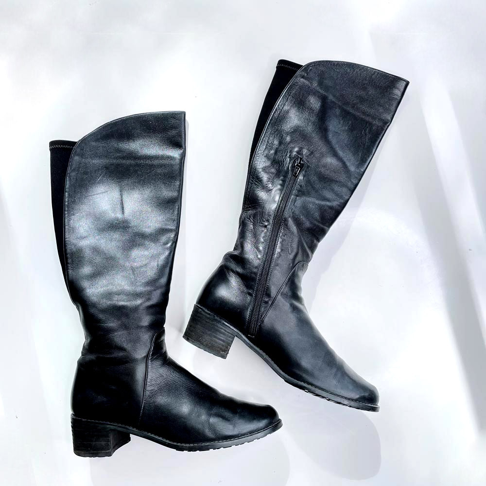 stuart weitzman low heel alljill butter leather boots