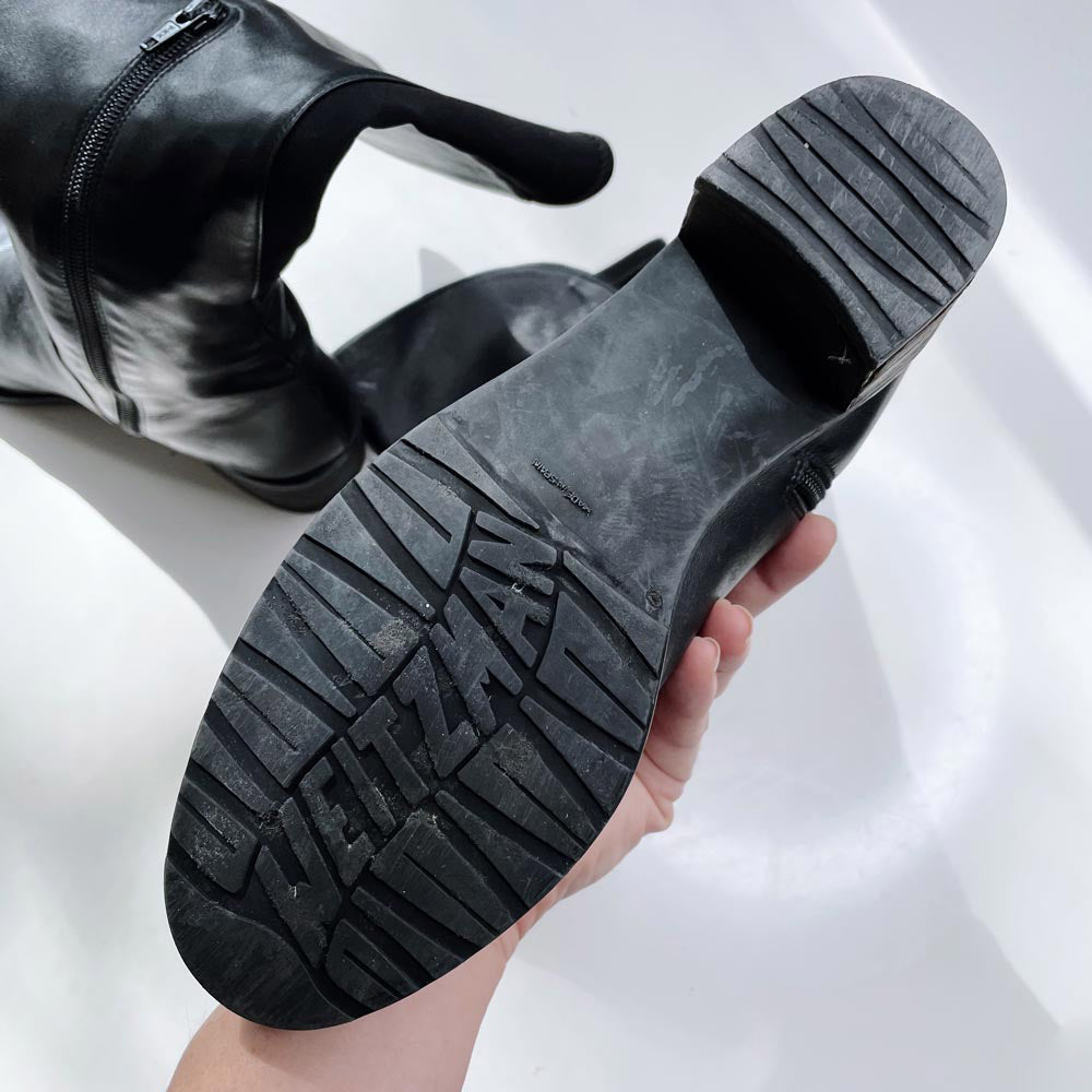 stuart weitzman low heel alljill butter leather boots