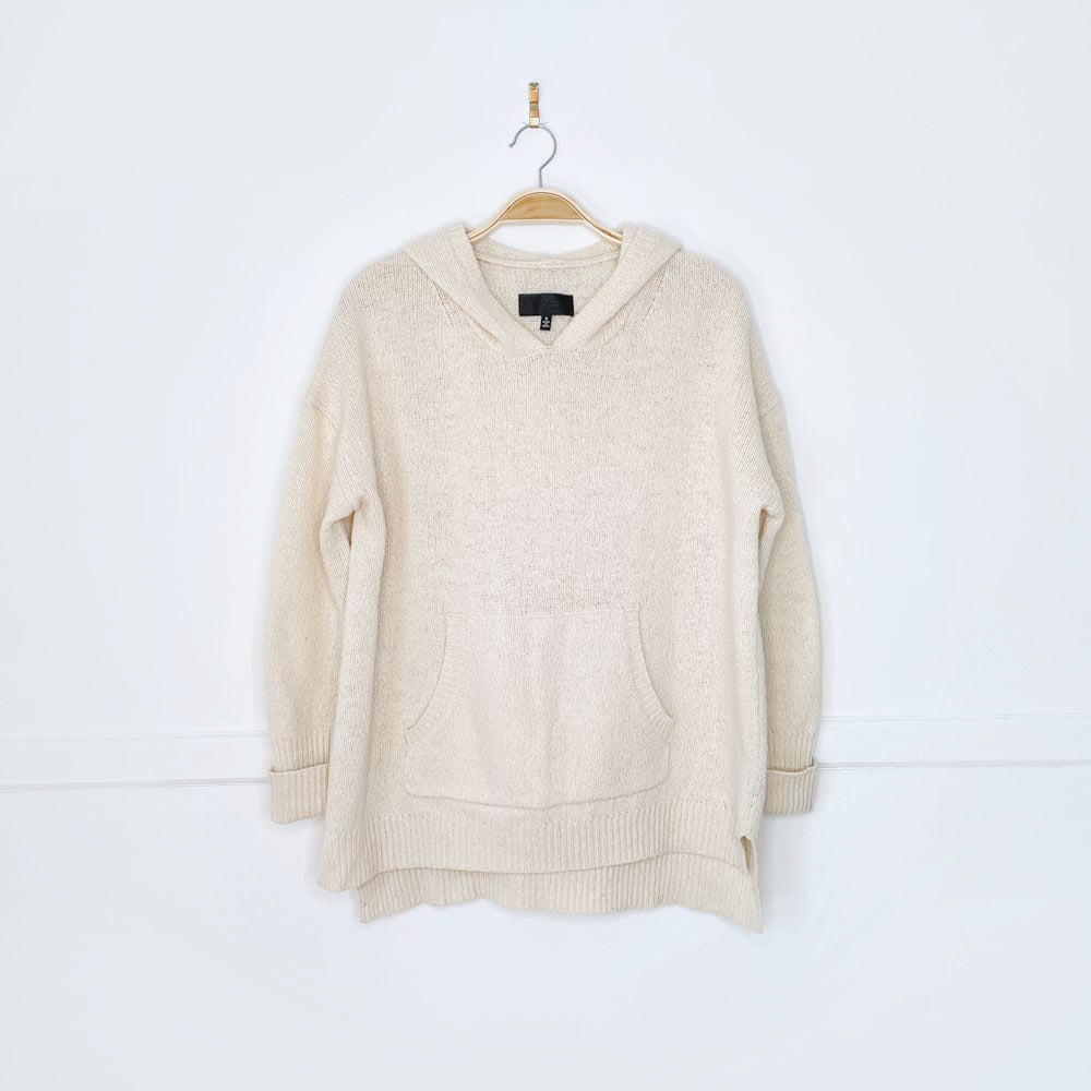 nili lotan oversized wool-silk knit summer hoodie