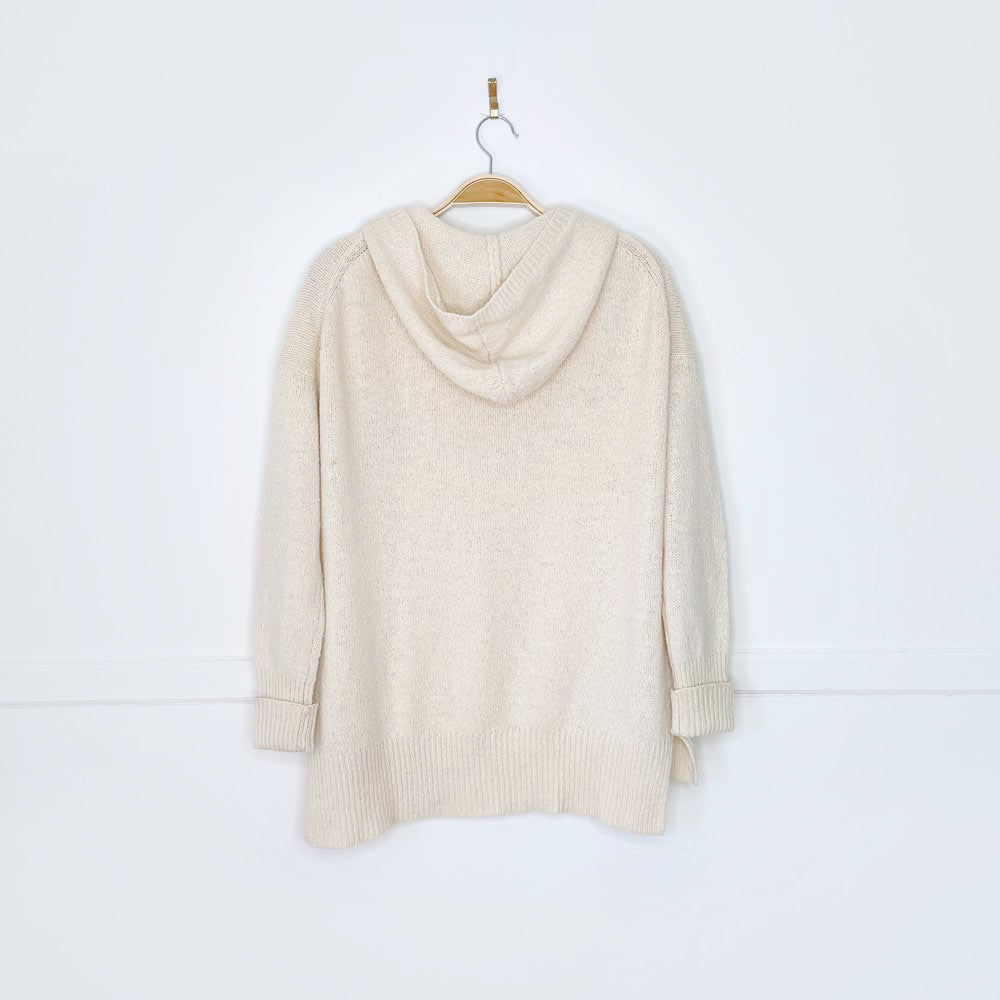 nili lotan oversized wool-silk knit summer hoodie
