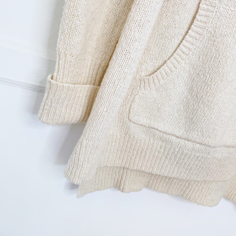 nili lotan oversized wool-silk knit summer hoodie