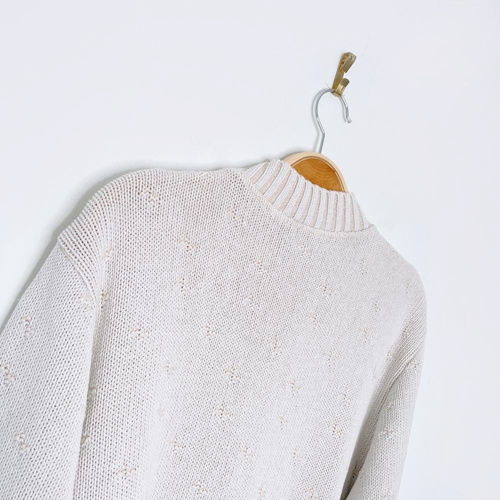 vintage parkhurst minimal horse knit cotton sweater