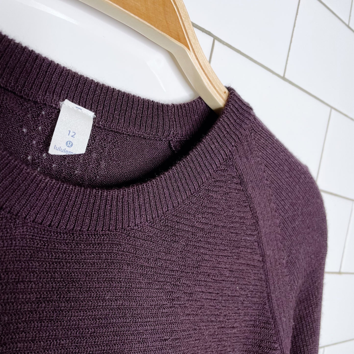 lululemon 2017 simply wool sweater - size 12